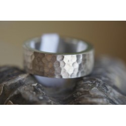 Ring silber  gehämmert Gr.19